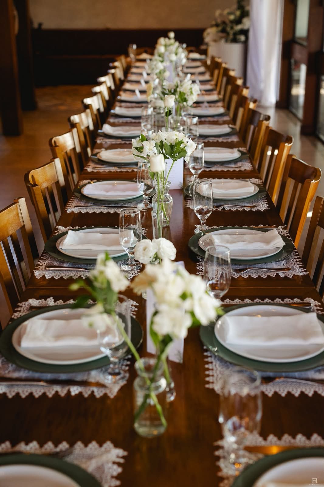 Mesa posta para casamento